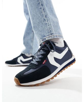 Levi's Stryder sneakers in navy suede mix with logo