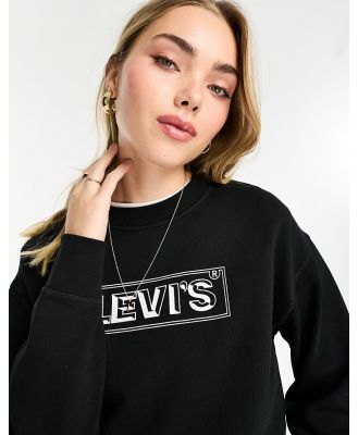Levi's sweatshirt with box tab logo in black