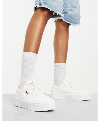Levi's Tijuana leather sneakers in white with logo