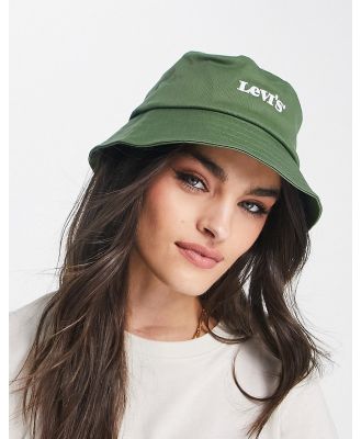 Levi's vintage logo bucket hat in green-Black