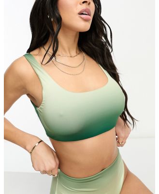 Lindex Zoe crop bikini top in green ombre