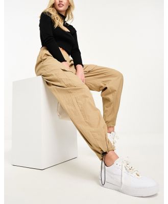 Lola May cargo pants in sand-Neutral