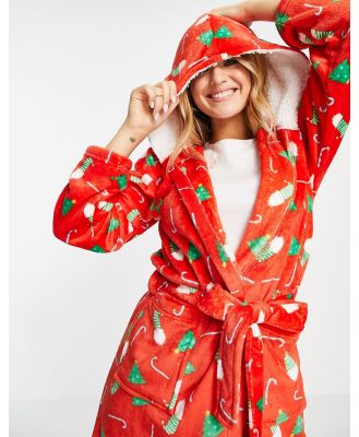 Loungeable christmas gnome robe in red