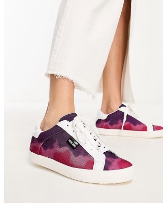 Love Moschino ombre sneakers in purple mix