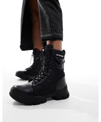 Love Moschino Trek ankle boots in black