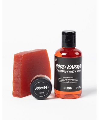 LUSH Good Karma Shower Gel, Soap & Solid Perfume Discovery Set-No colour