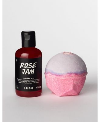 LUSH Sex Bomb Bath Bomb & Rose Jam Shower Gel Duo Set-No colour