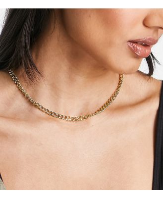 Luv AJ The Classique 14k gold plated skinny curb chain necklace