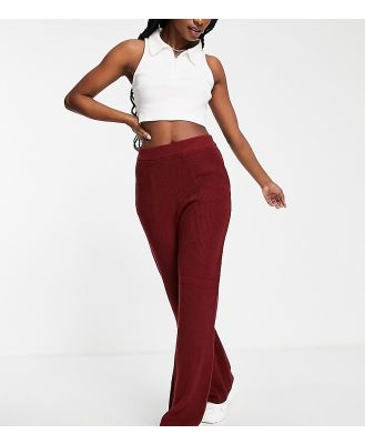 M Lounge wide leg knitted pants (part of a set)-Red