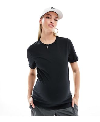 Mamalicious Maternity cotton t-shirt in black
