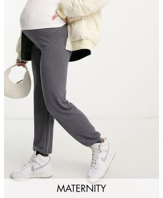 Mama.licious Maternity jersey trackies in grey (part of a set)-Navy