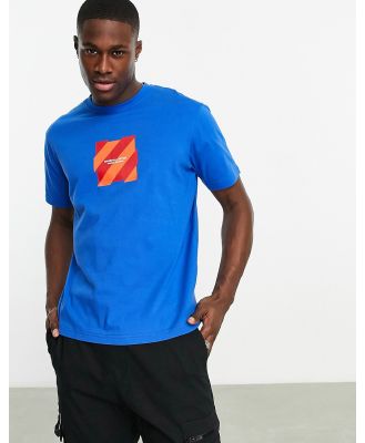 Marshall Artist chevron box logo t-shirt in blue