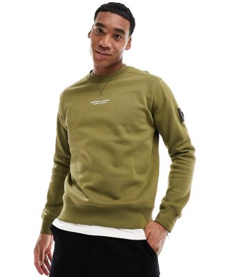 Marshall Artist Siren logo sweatshirt in khaki-Green