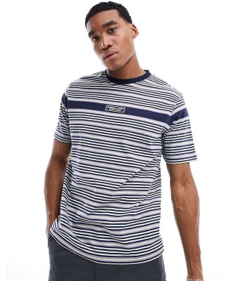 Marshall Artist stripe short sleeve t-shirt in navy-Blue
