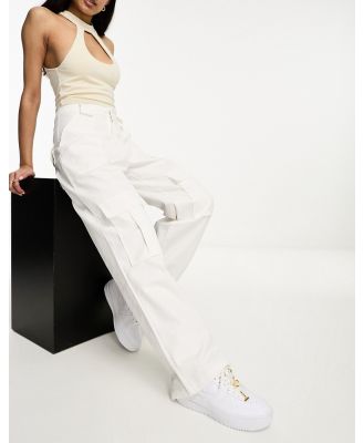 Missy Empire cargo pants in white