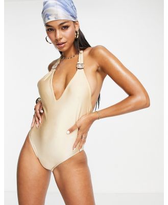 Moda Minx Amour multiway swimsuit in champagne-Gold