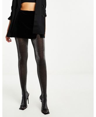 My Accessories London shimmer tights in black