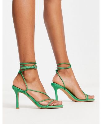 NA-KD strappy heeled sandals in green