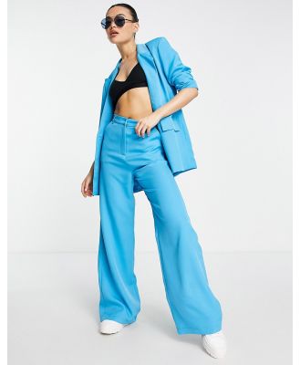 NaaNaa tailored pants in cyan blue (part of a set)