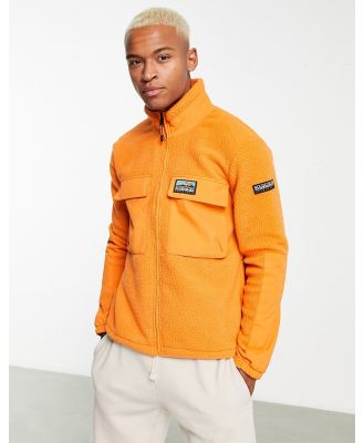 Napapijri T-Step full zip fleece in orange