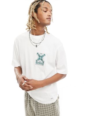 Native Youth embroidered detail relaxed fit t-shirt in white