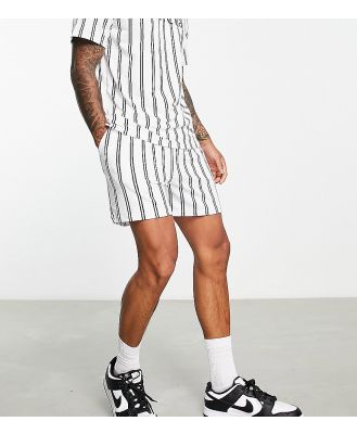 Native Youth striped shorts in black and white (Part of a set)