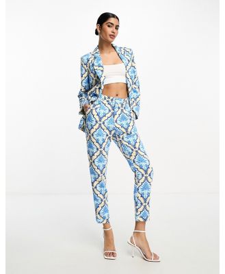 Never Fully Dressed Dynasty pants suit in blue print (part of a set)