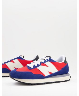 New Balance 237 sneakers in blue and red