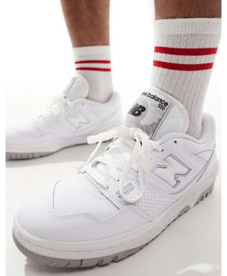 New Balance 550 trainers in white and grey