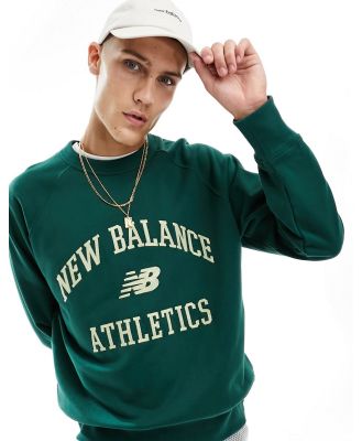 New Balance collegiate sweatshirt in green