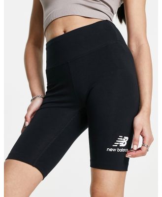 New Balance core legging shorts in black
