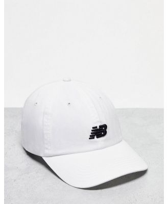 New Balance logo baseball cap in white