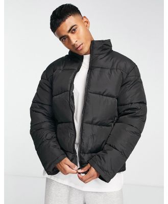 New Look chunky funnel neck puffer in black