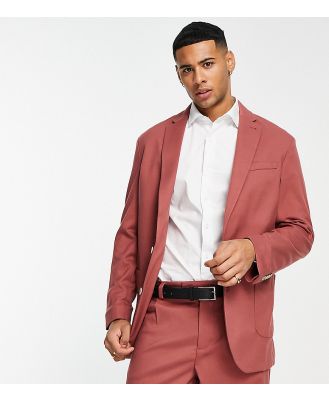 New Look relaxed fit suit jacket in rust-Brown
