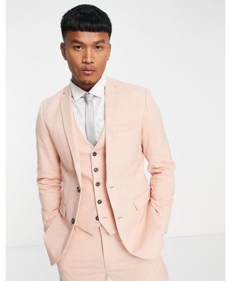 New Look slim suit jacket in pink