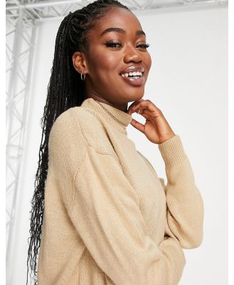 New Look Turtle Neck Jumper In Camel-Neutral