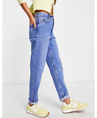 New Look waist enhance mom jeans in blue