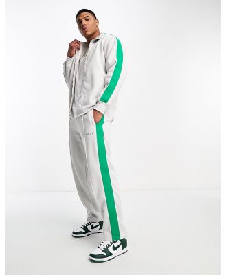 Nicce Breton trackies in grey with green stripe (part of a set)