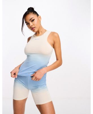 Nicce Eaves ombre singlet in blue