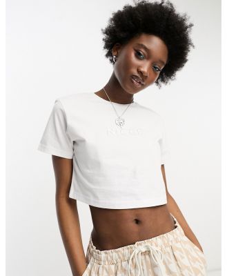 Nicce Ersa cropped t-shirt in white