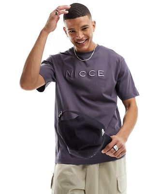 Nicce Mercury oversized t-shirt in washed black