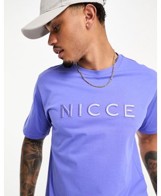Nicce Mercury t-shirt in iris blue