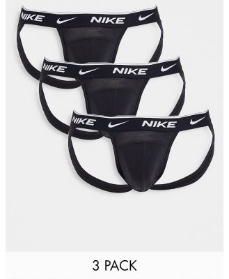 Nike 3-pack cotton stretch jock straps in black