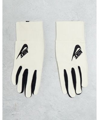 Nike Club Fleece gloves in off white