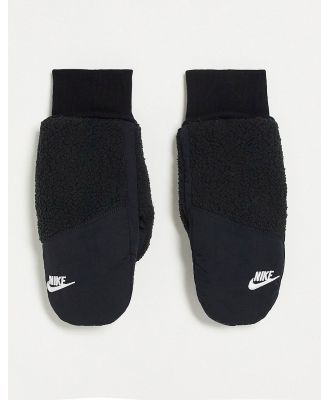 Nike Sherpa womens mittens in black