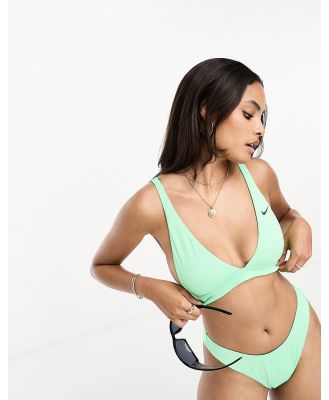 Nike Swimming Essentials bralet bikini top in green