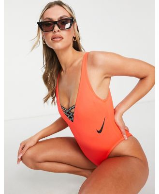 Nike Swimming Icon Sneakerkini one piece swimsuit in red