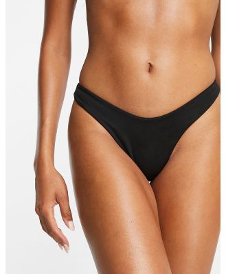 Nike Swimming Sling cheeky bikini bottoms in black