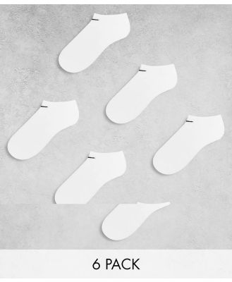 Nike Training Everyday Cushioned 6 pack sneaker socks in white