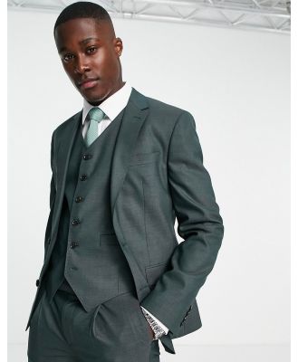 Noak 'Camden' skinny suit jacket in forest green with two-way stretch